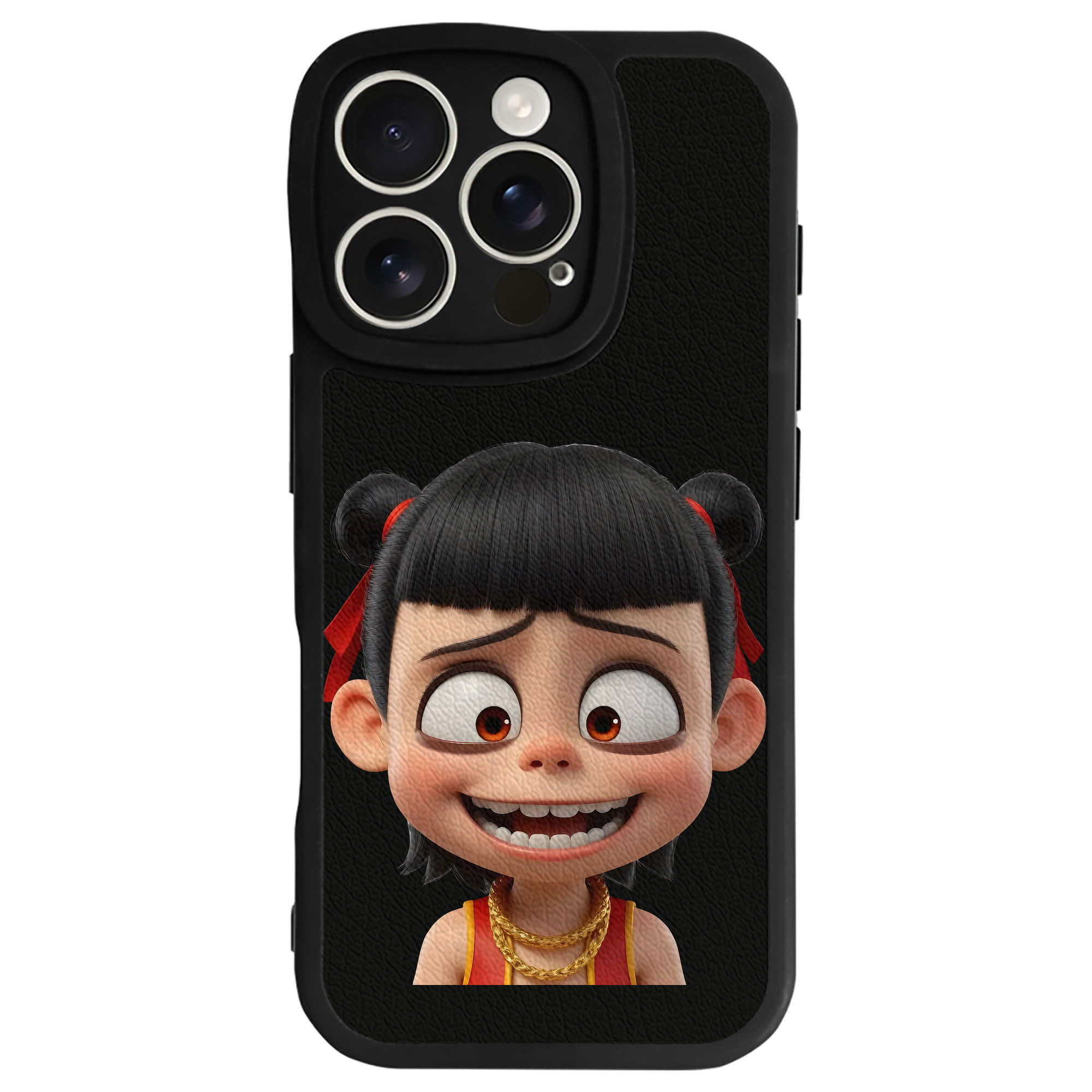 （画像用） Ne Zha 2 ナタ 魔童の大暴れ 【iPhone 16シリーズ対応】シリコンスマホケース（レザー調） 材質：シリコン